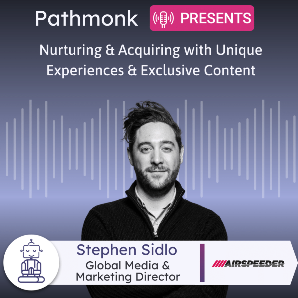 Nurturing & Acquiring with Unique Experiences & Exclusive Content Interview with Stephen Sidlo from Airspeeder
