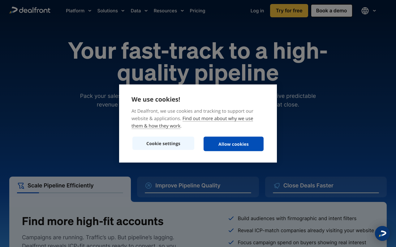 Dealfront preview